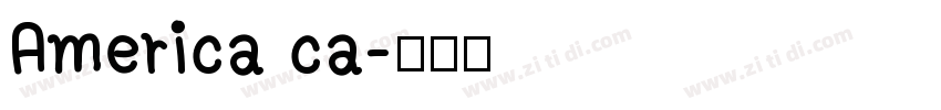 America ca字体转换